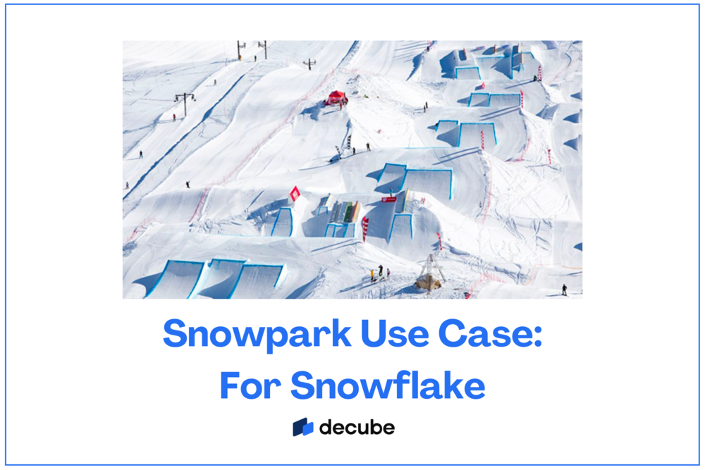 Decube snowpark use case for snowflake users